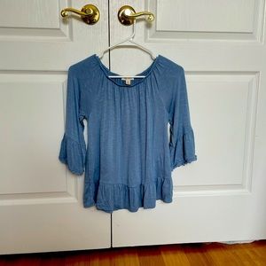 Style & Co Blue Blouse